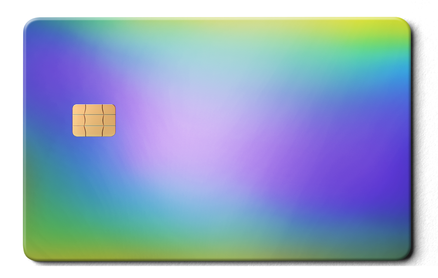 Rainbow Chrome Card