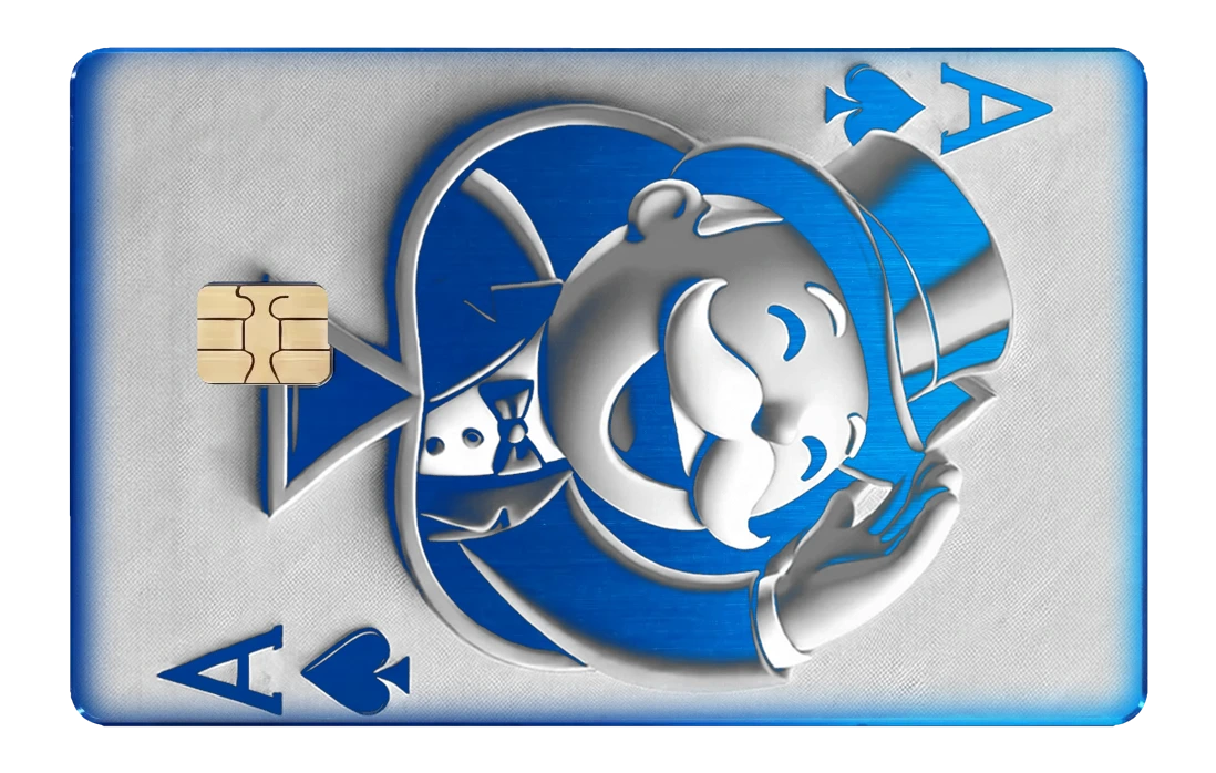 Ace Of Monopoly - brushed_blue