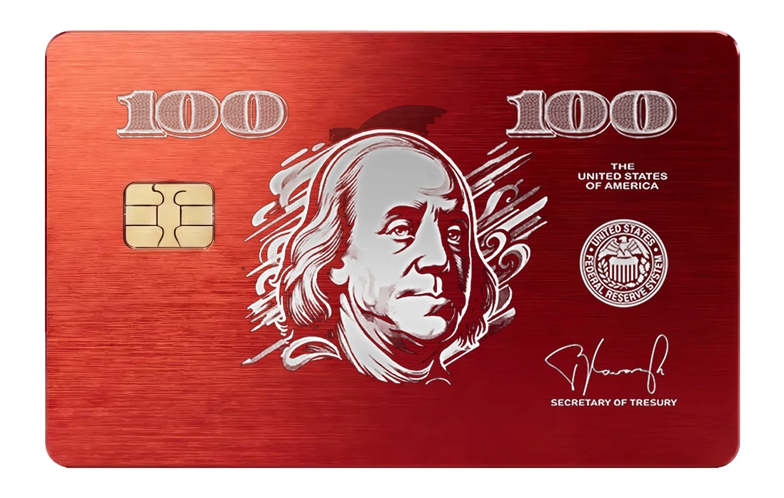 Franklin Finest Card - red