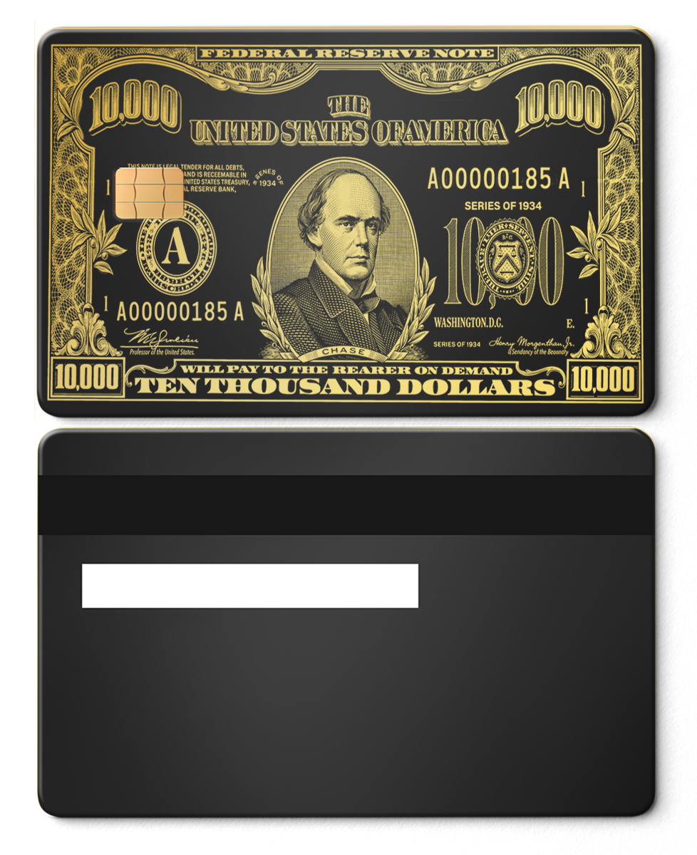 $10,000 Bill Card