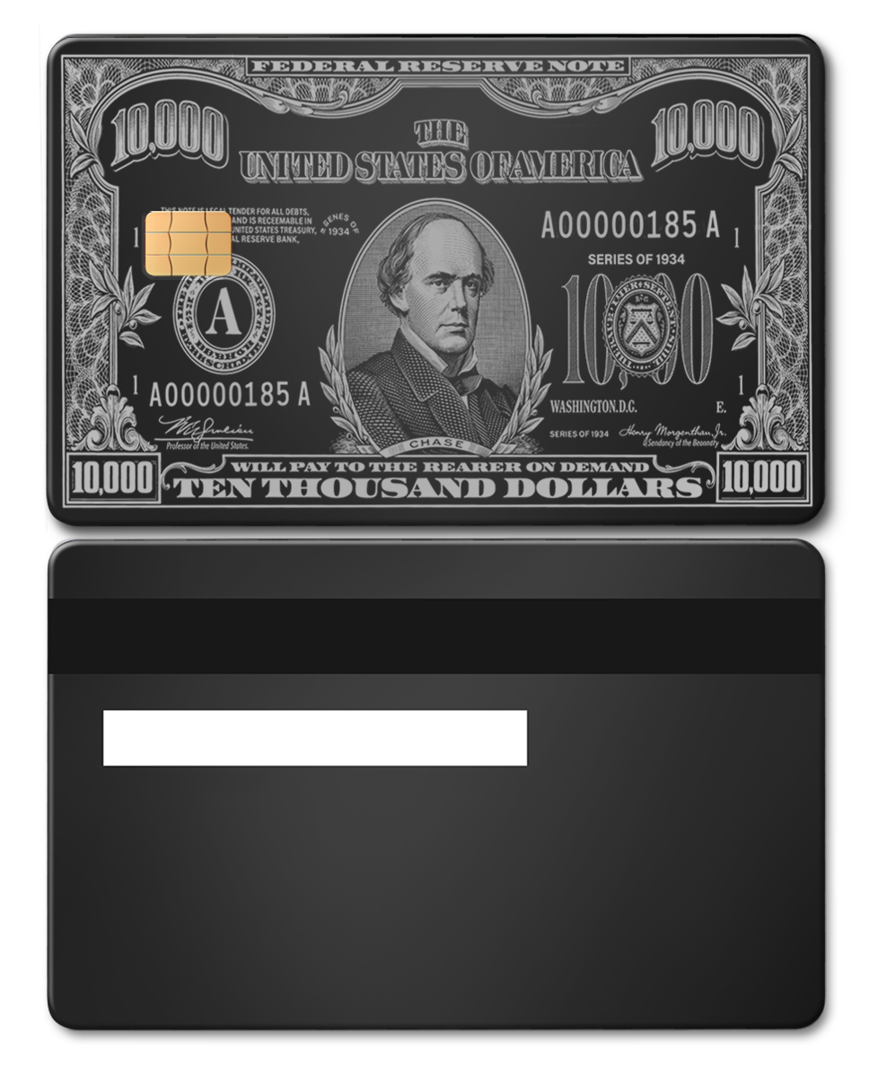 $10,000 Bill Card