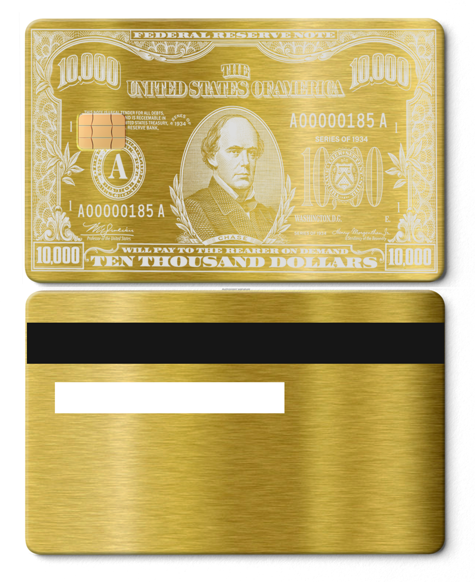 $10,000 Bill Card