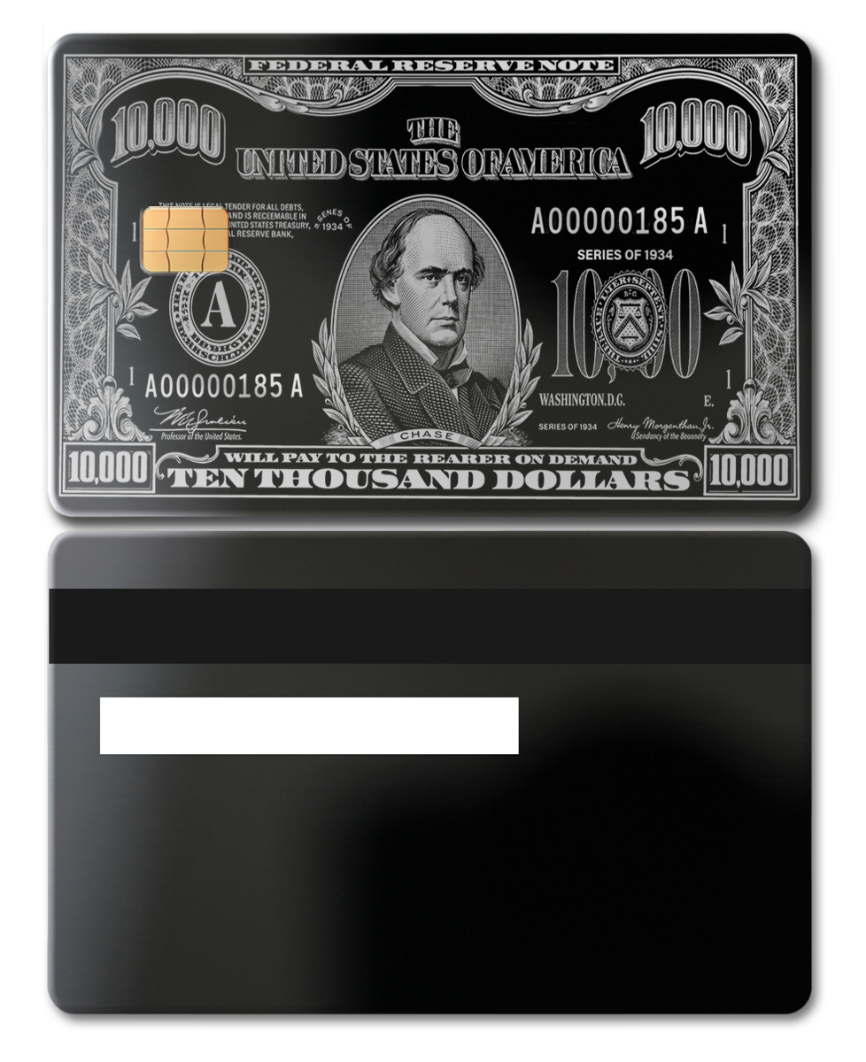 $10,000 Bill Card
