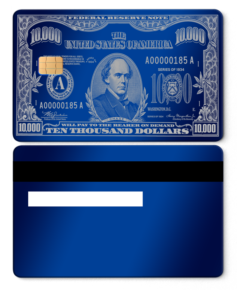 $10,000 Bill Card