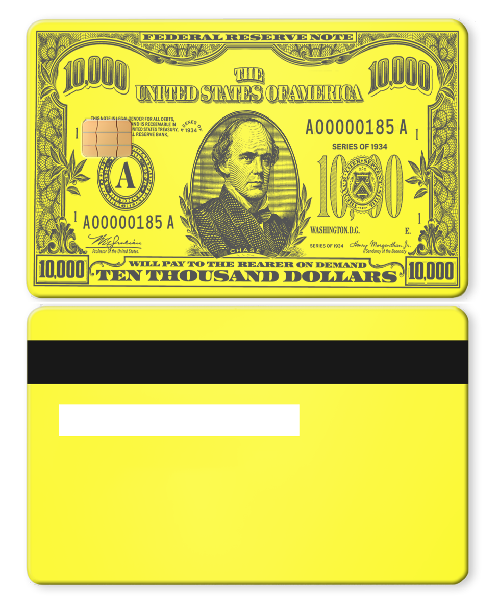 $10,000 Bill Card