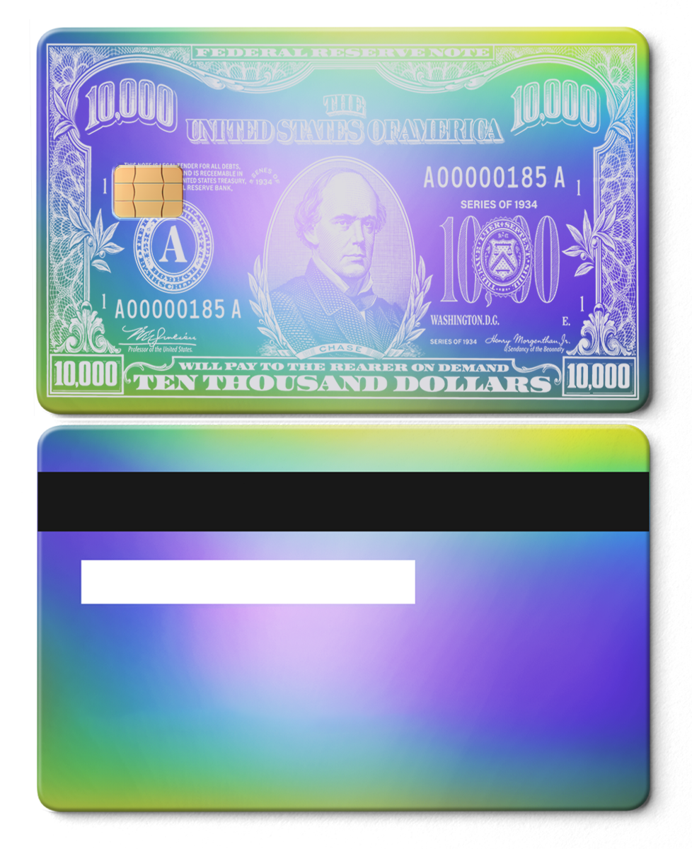 $10,000 Bill Card