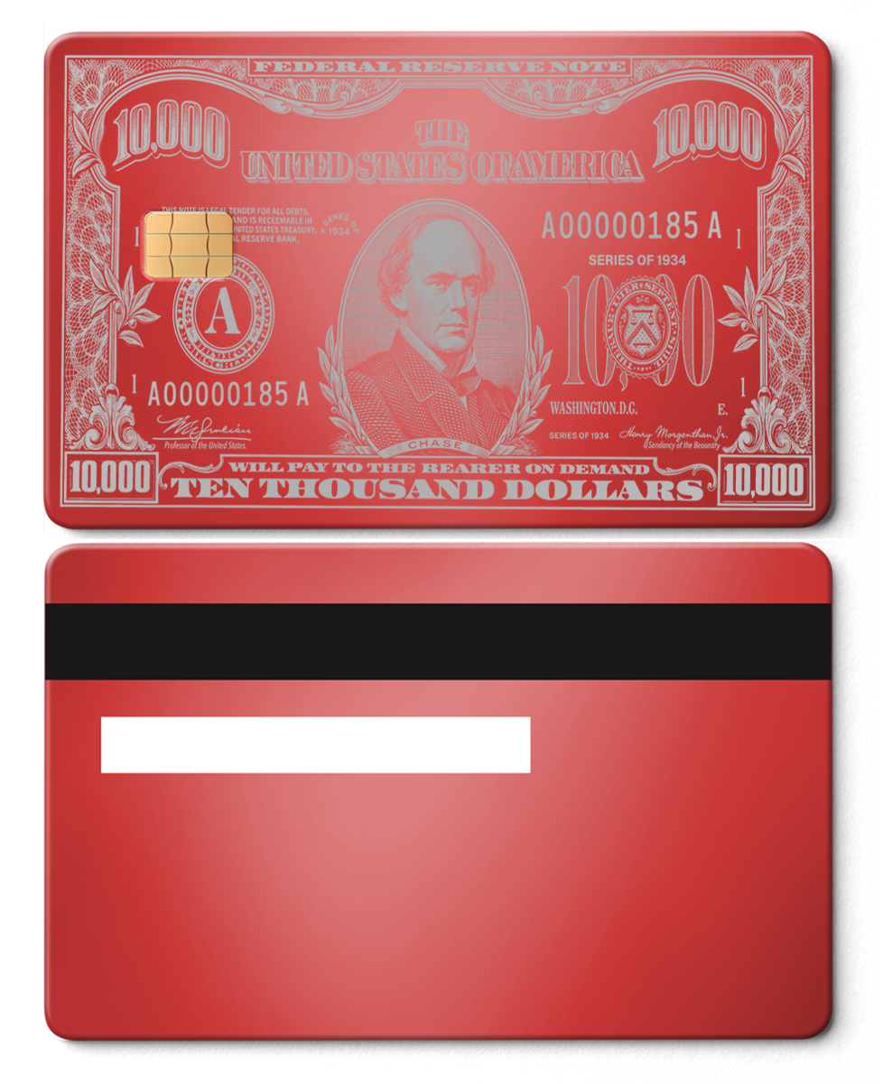 $10,000 Bill Card