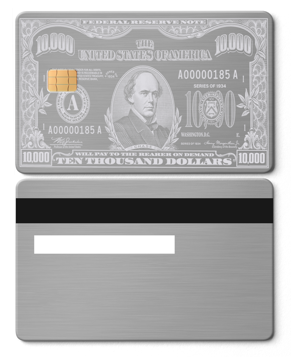 $10,000 Bill Card