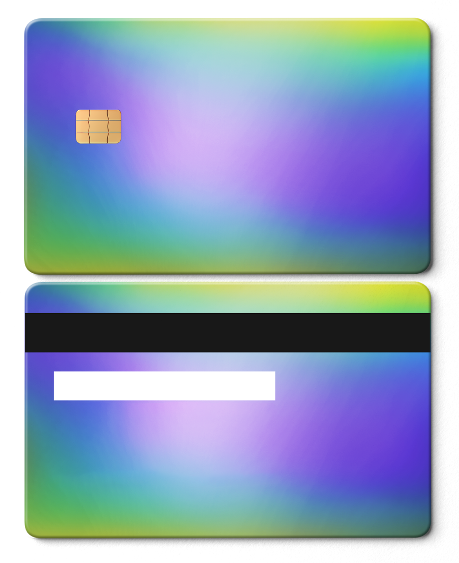 Rainbow Chrome Card