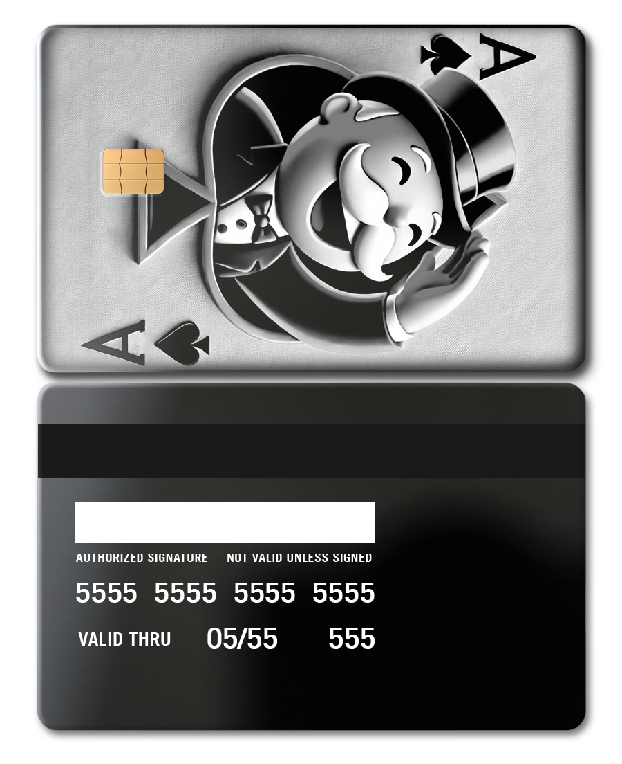 Monopoly Card Reverse Side Ace Of Monopoly card