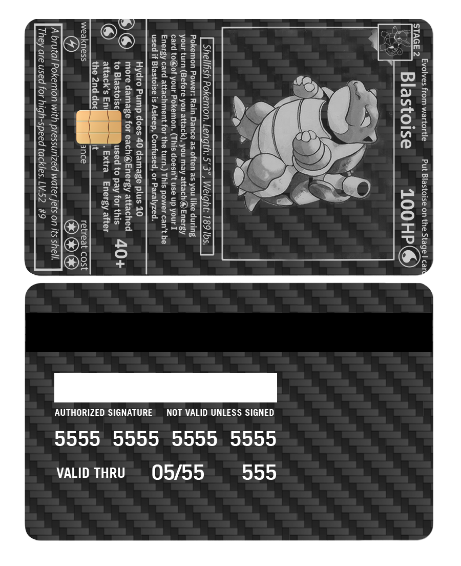 Blastoise Card Blastoise Card