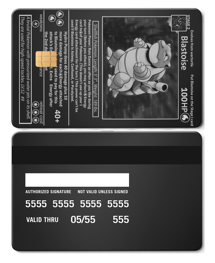 Blastoise Card Blastoise Card