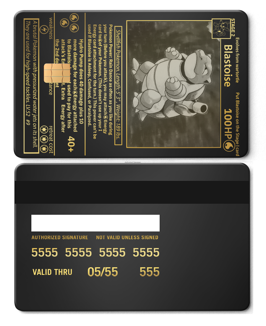 Blastoise Card Blastoise Card