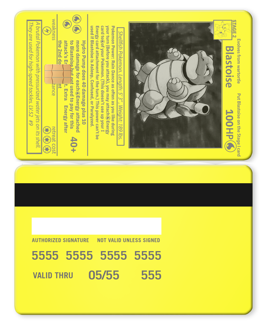 Blastoise Card Blastoise Card