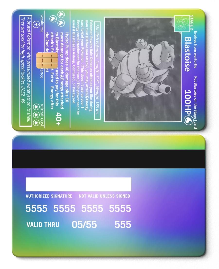 Blastoise Card Blastoise Card