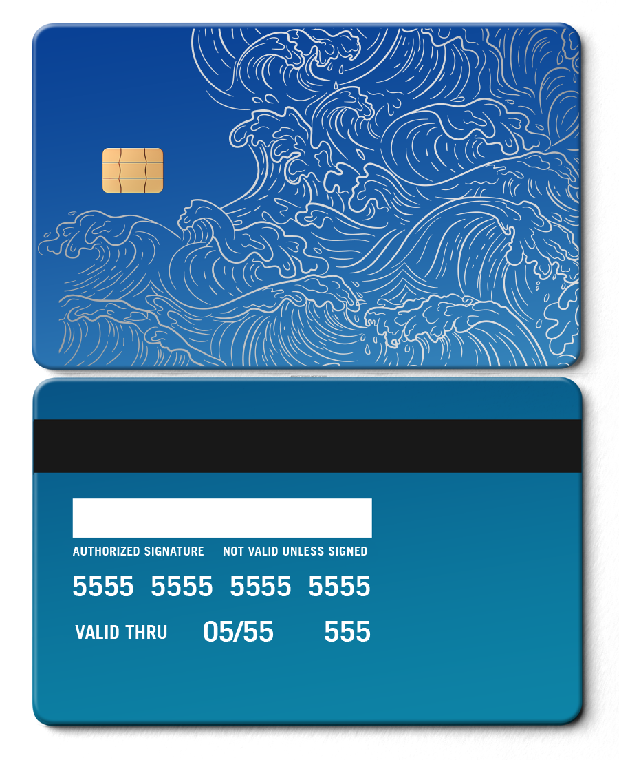 Sb Wave Card Hokusai Wave Card