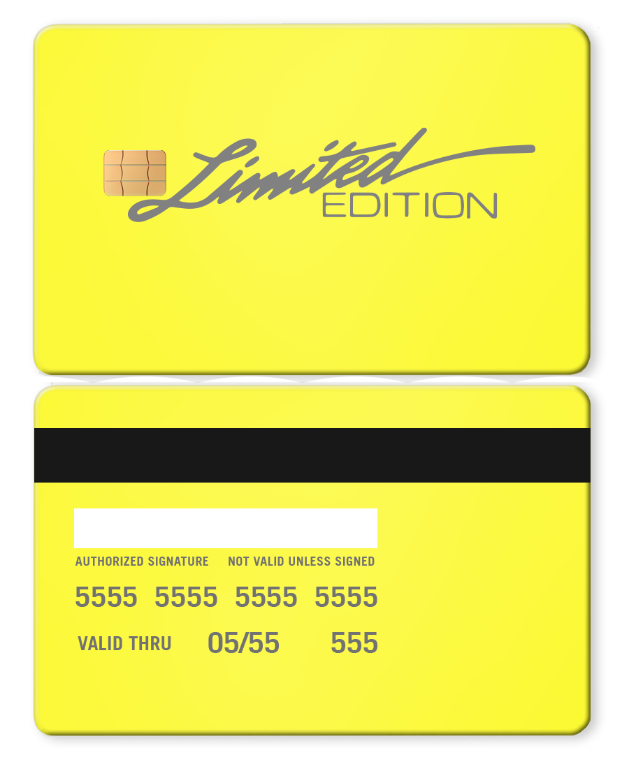 limited edition credit card Limited Edition Card
