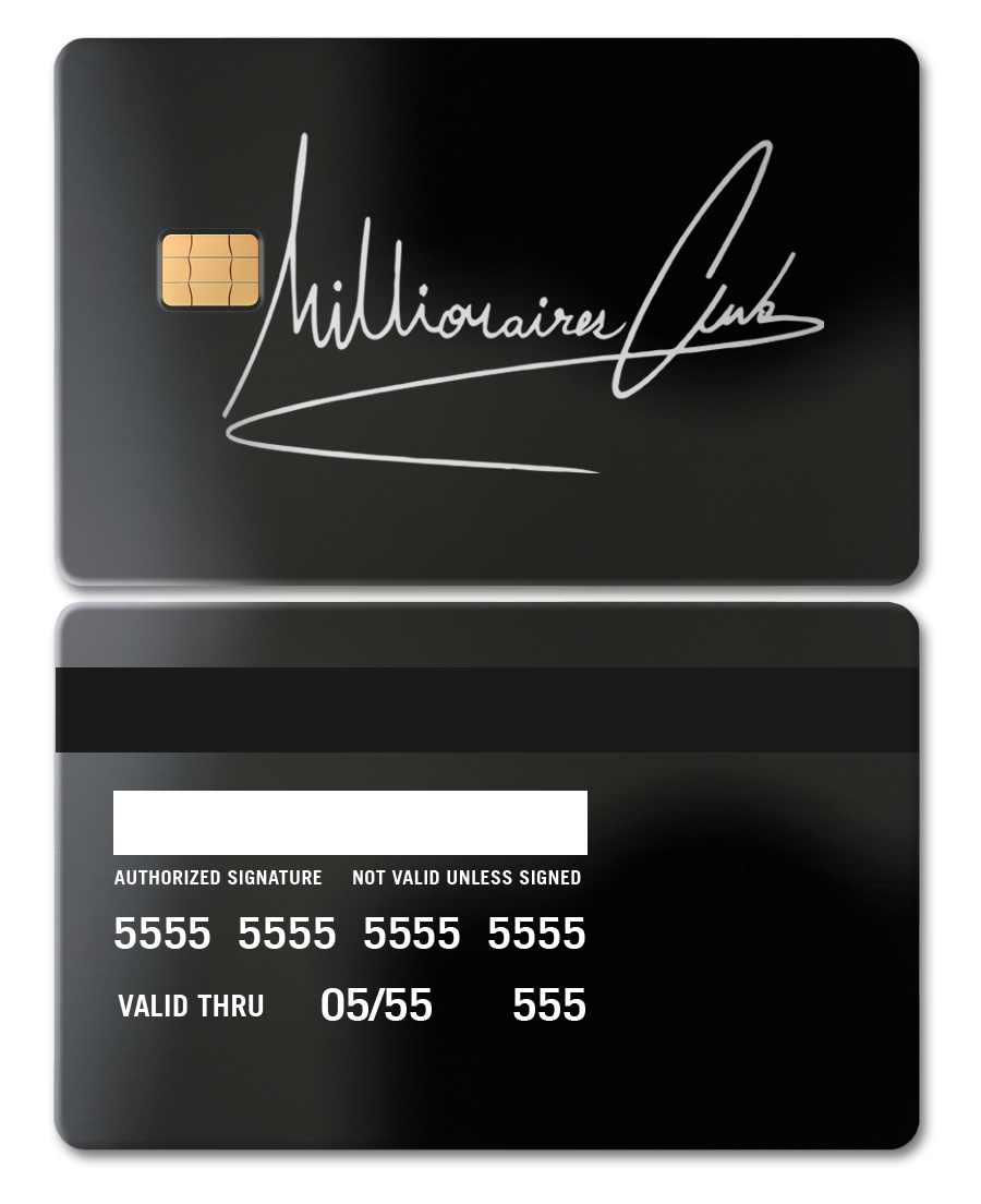 Clob Card Millionaires Club Card