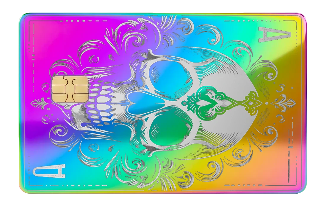 Ace Of Skull Art - rainbow_chrome