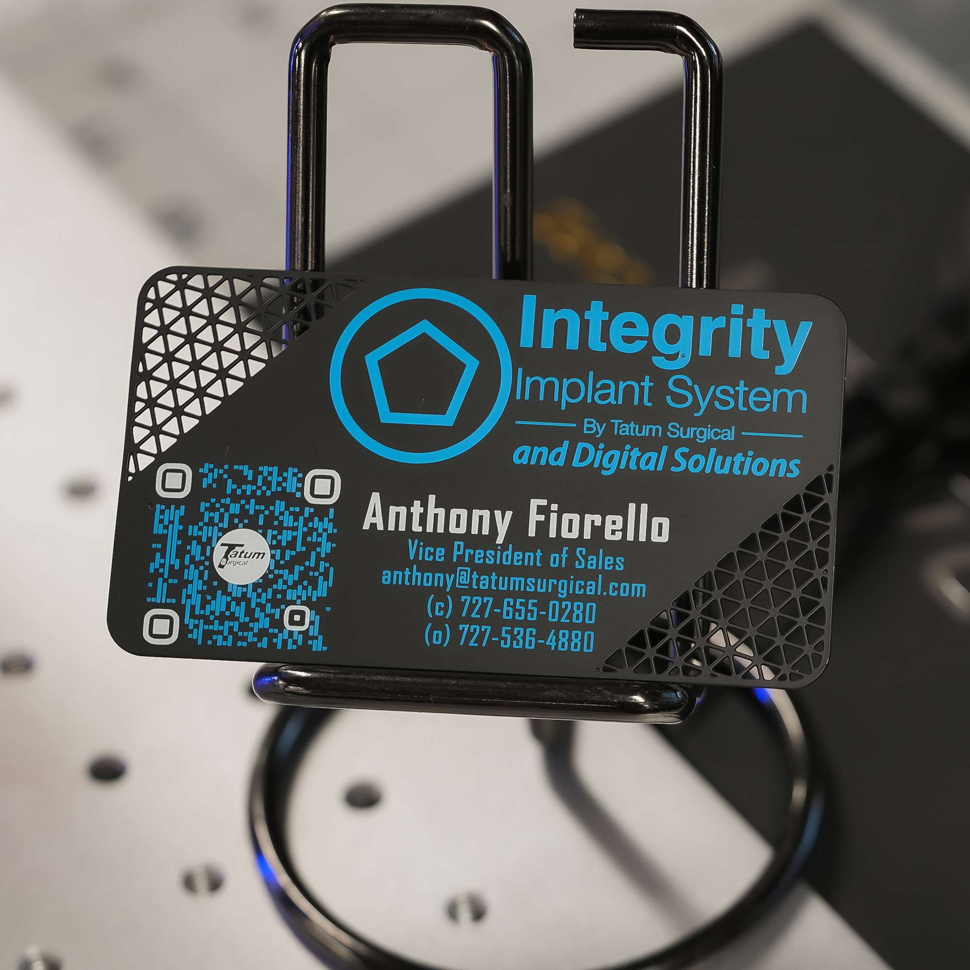 Matte Black Business Card