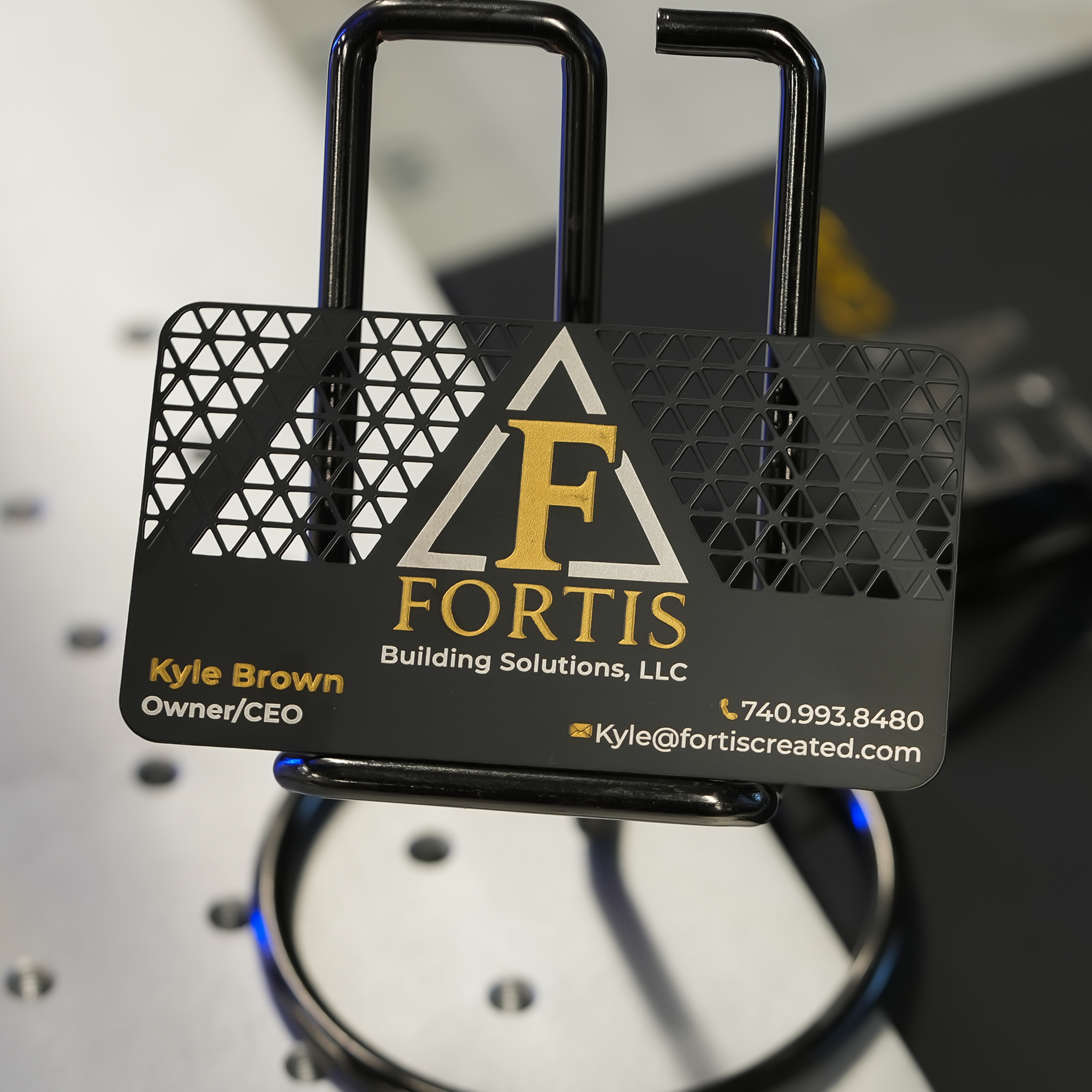 Matte Black Business Card