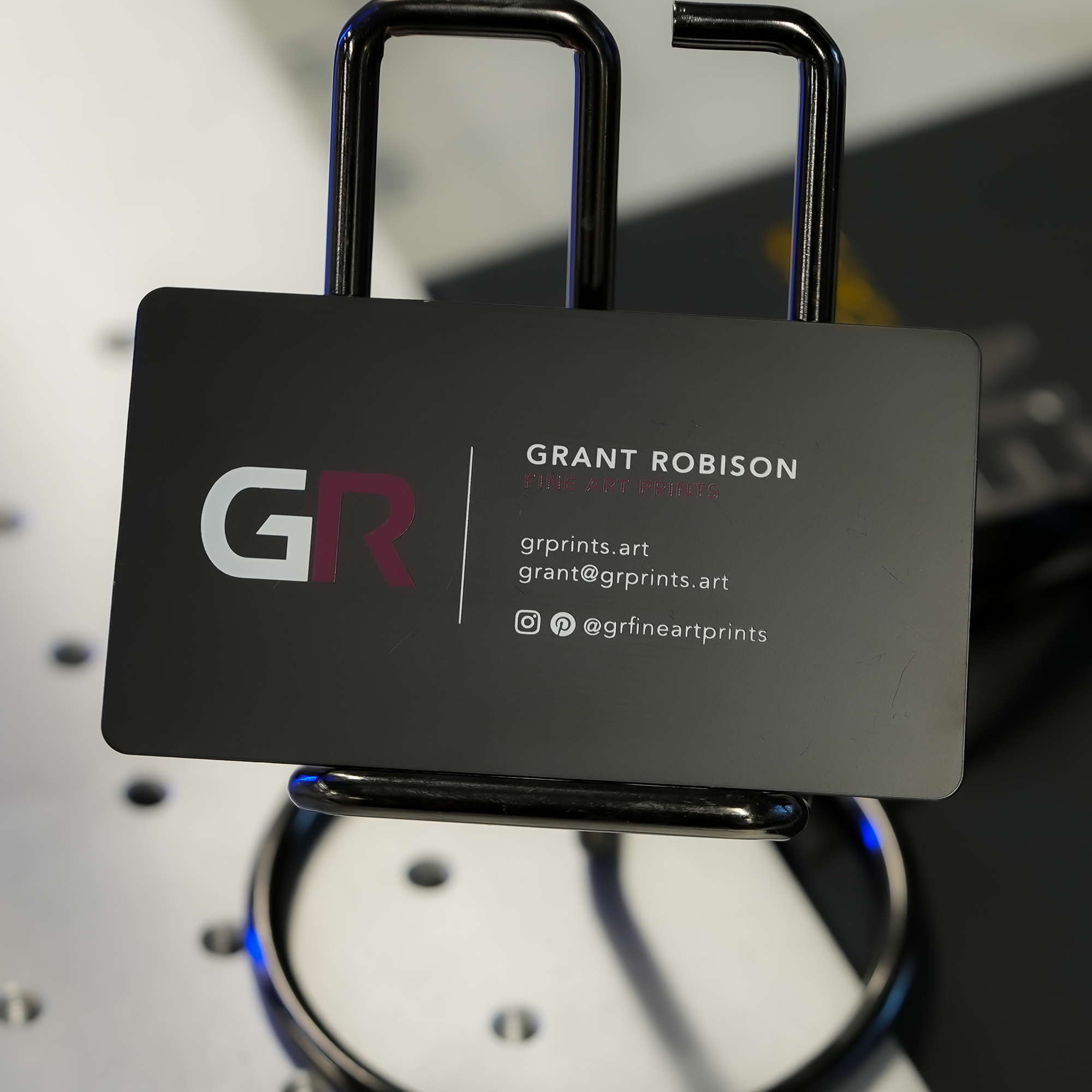 Matte Black Business Card