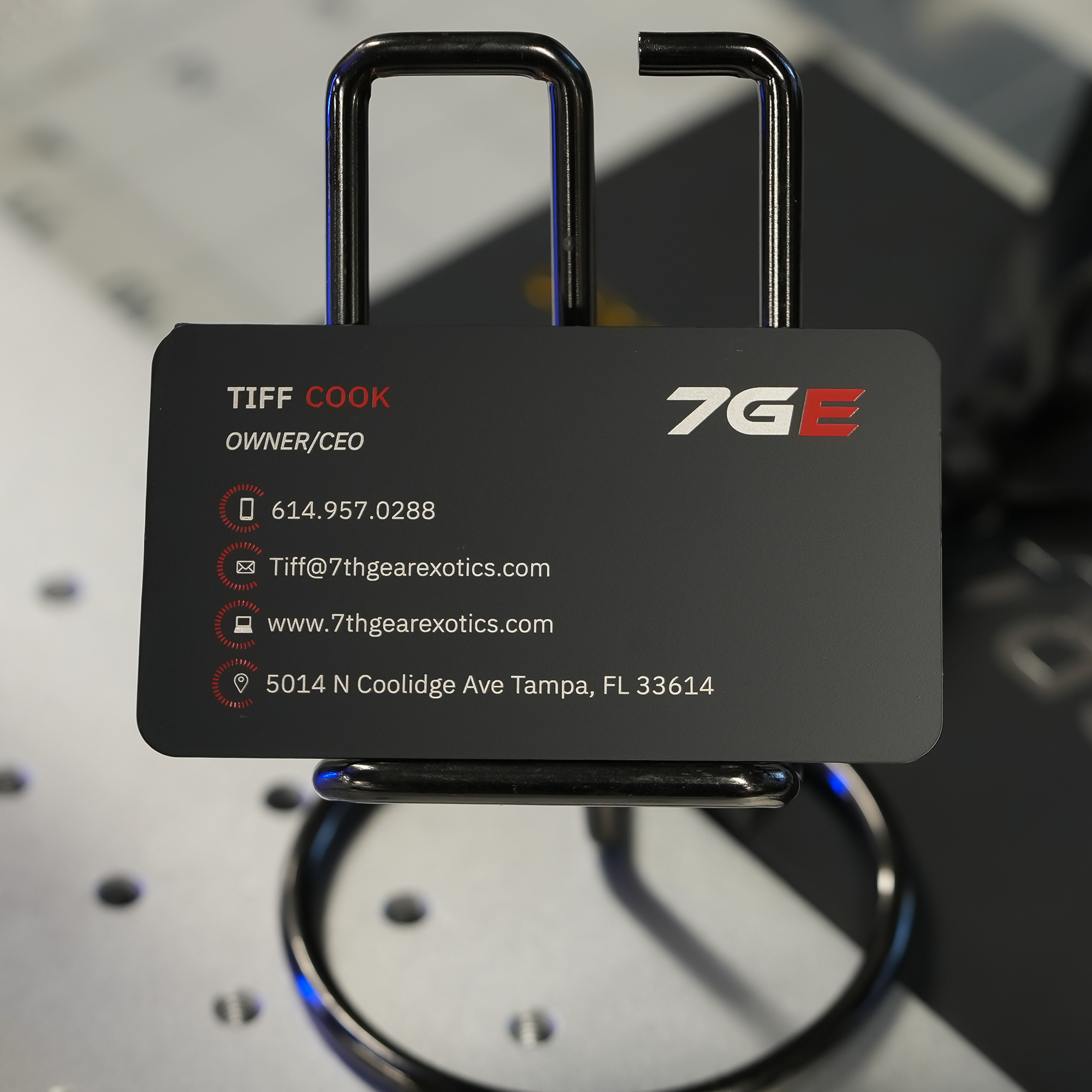Matte Black Business Card