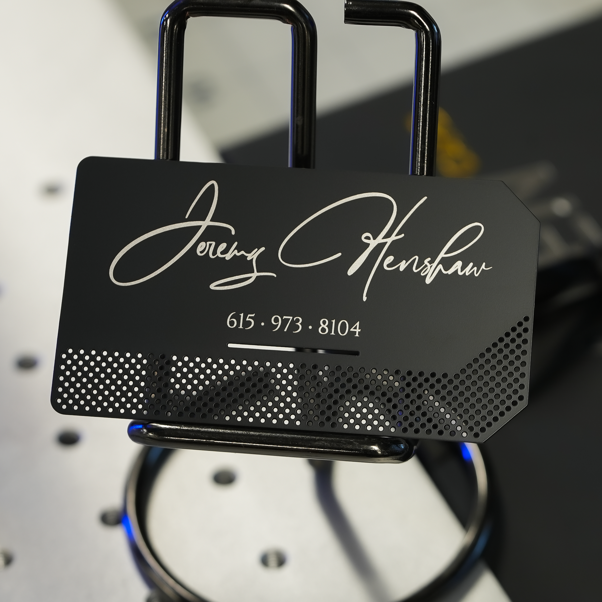 Matte Black Business Card