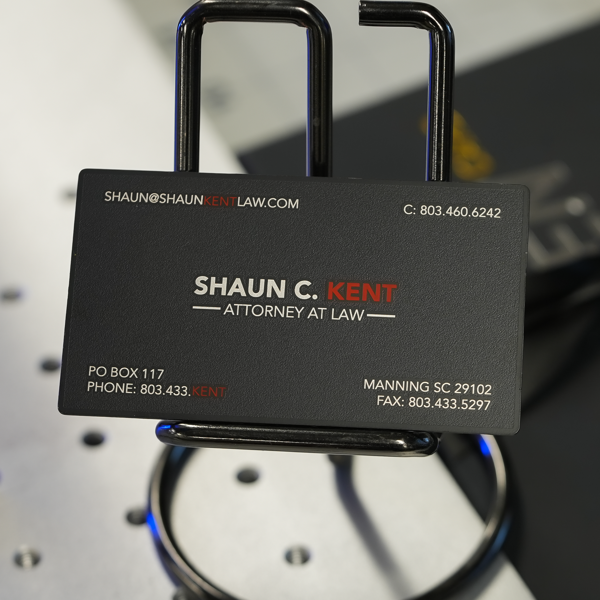 Matte Black Business Card