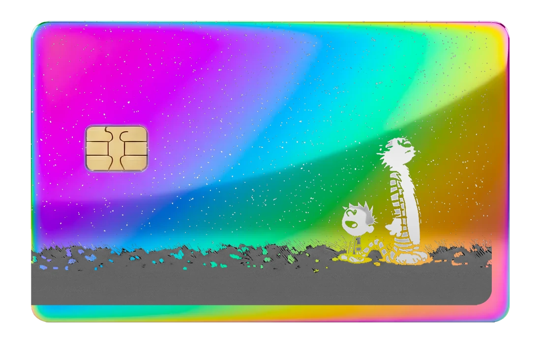 Calvin and Hobbes - rainbow_chrome