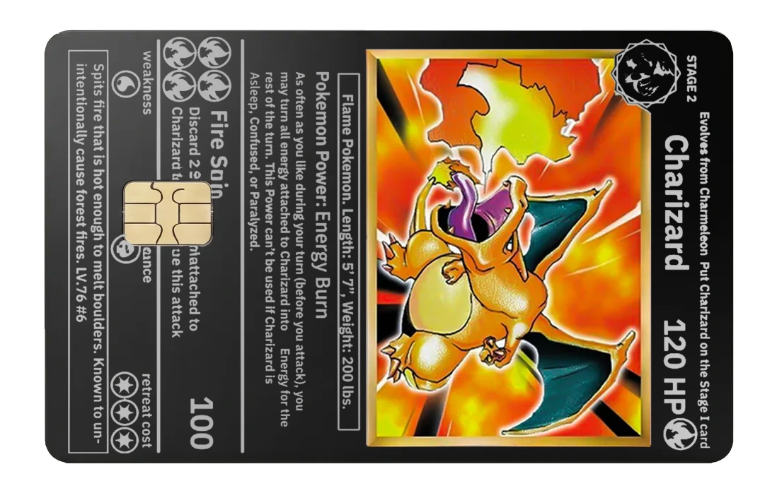 Char Card - black