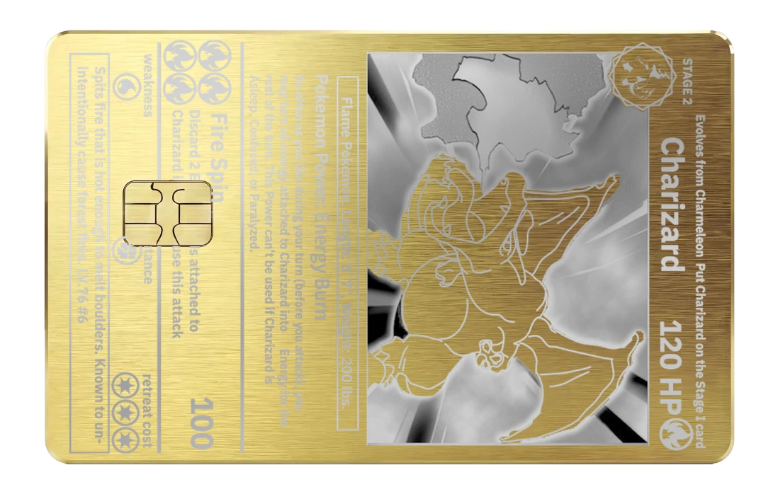 Charizard Card - brushed_gold