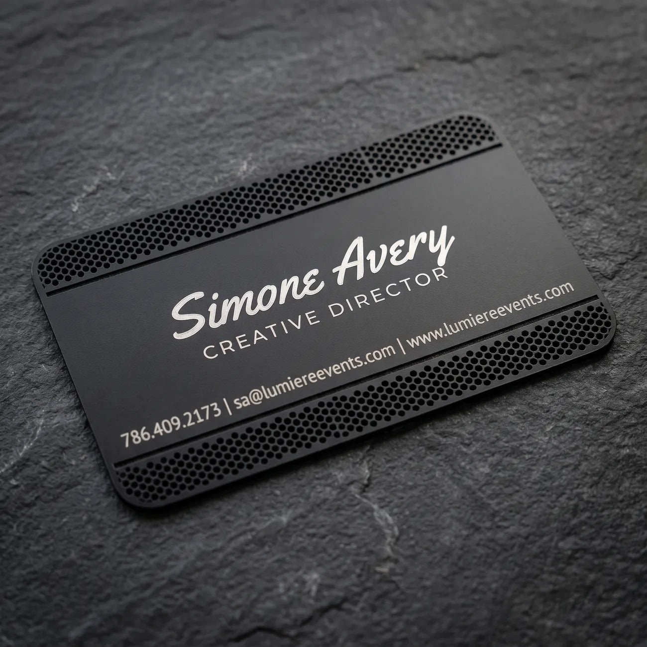 Matte Black Business Card