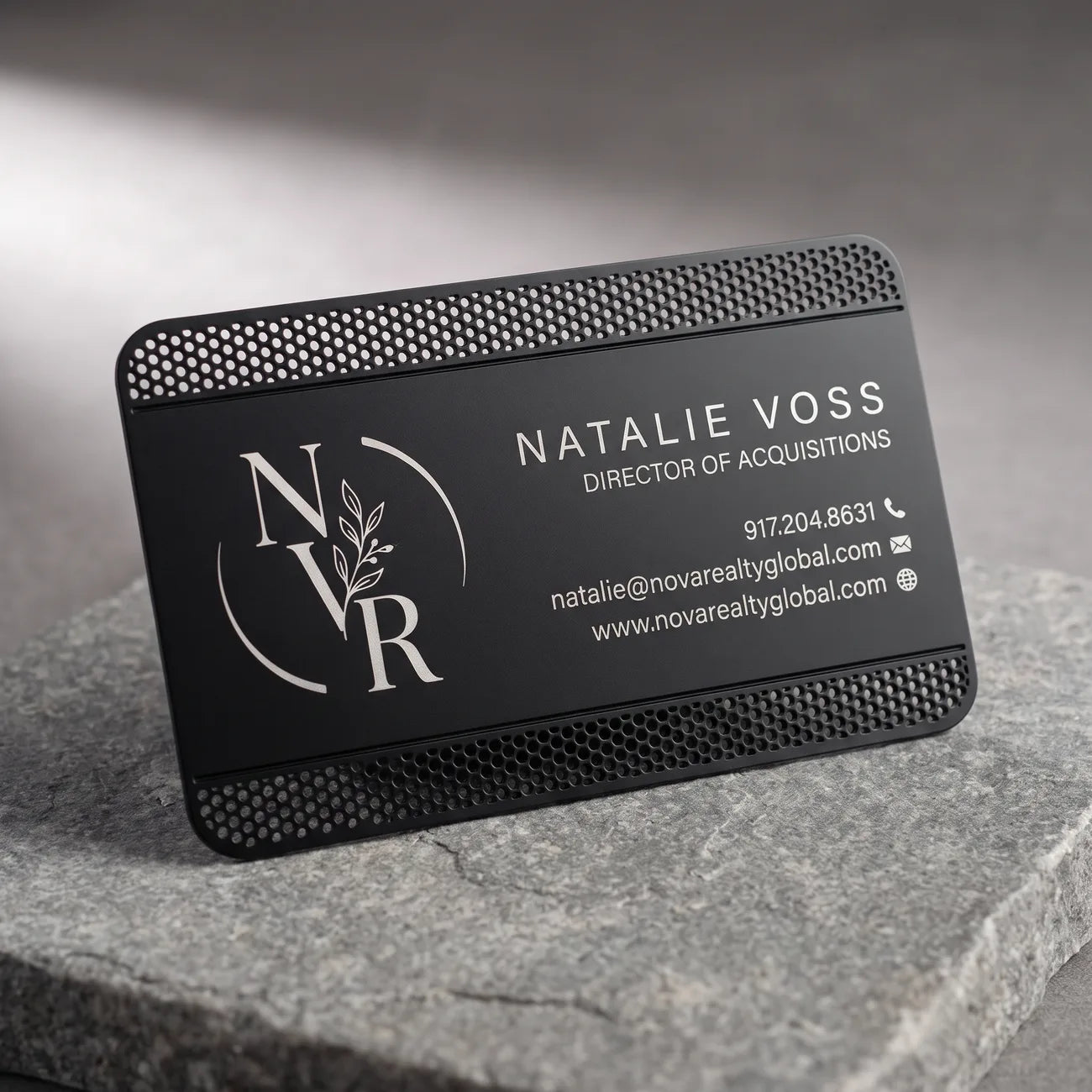 Matte Black Business Card