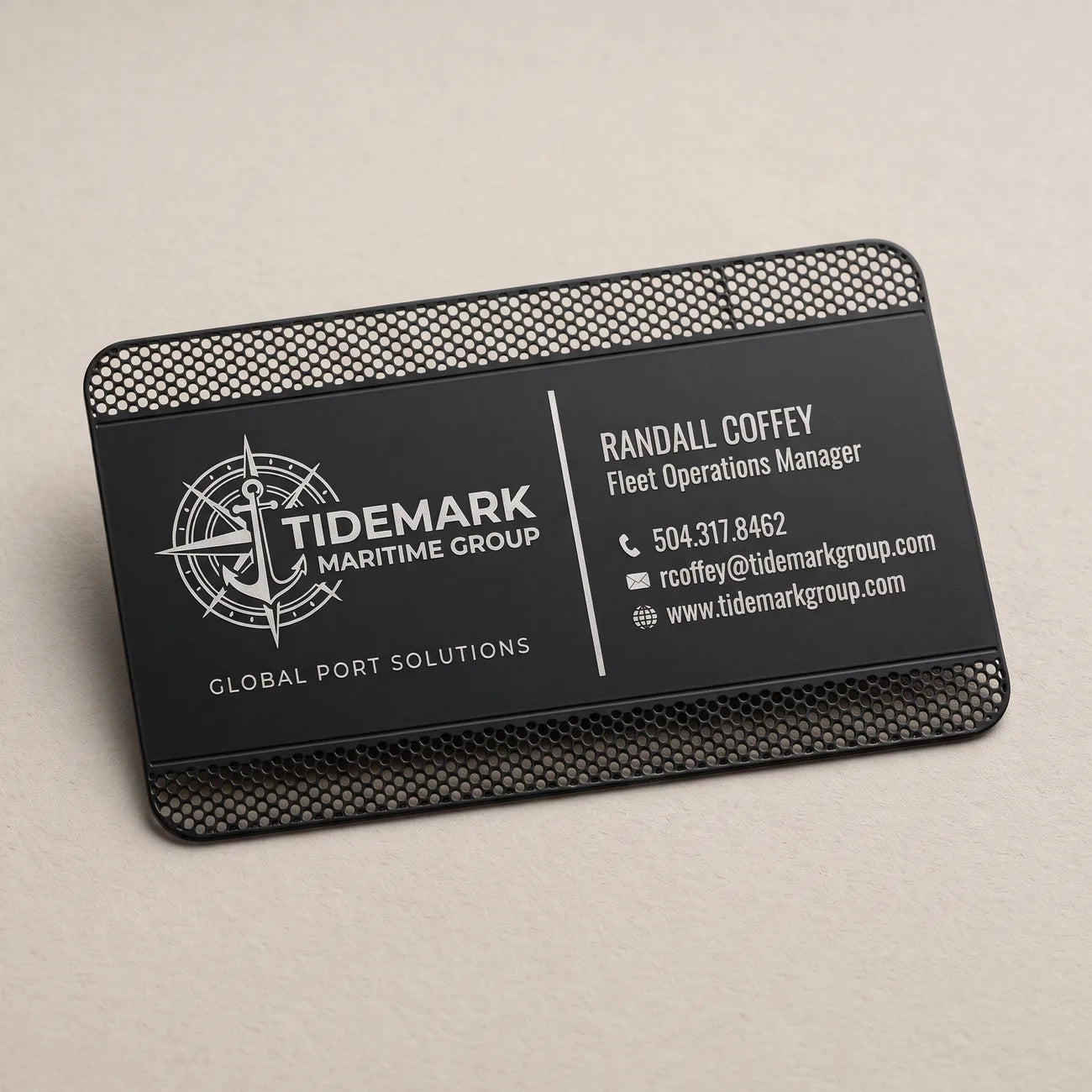 Matte Black Business Card