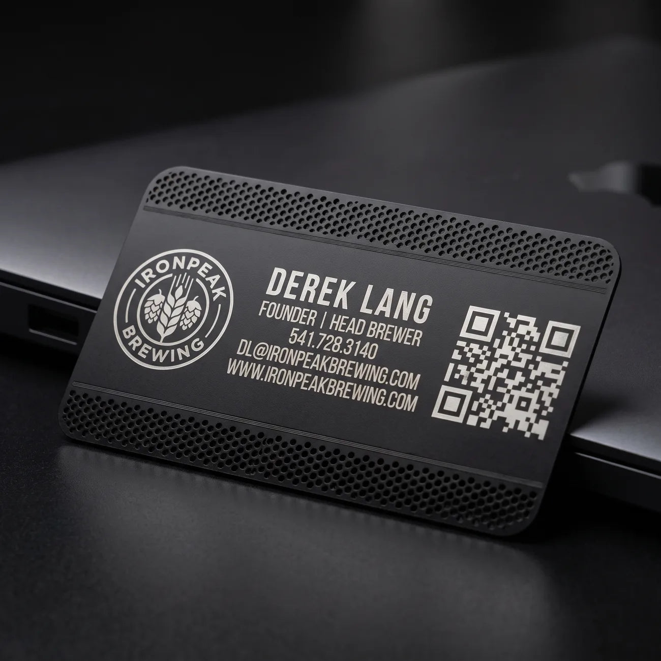Matte Black Business Card