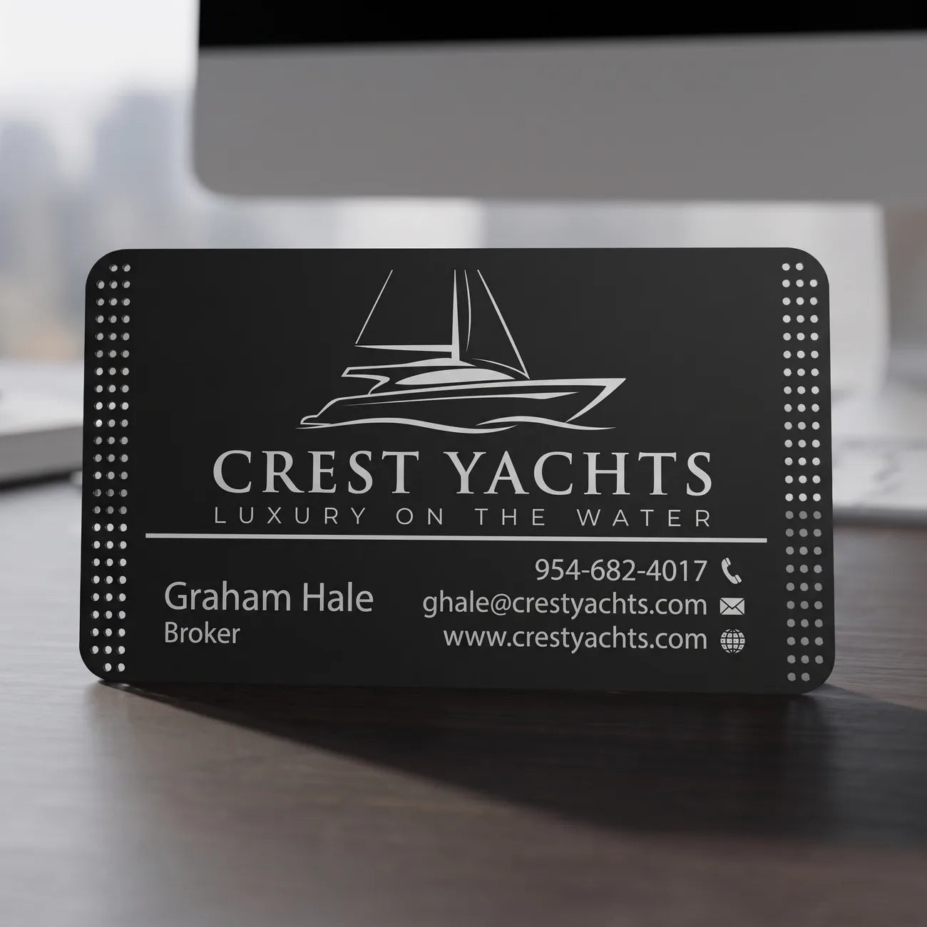 Matte Black Business Card
