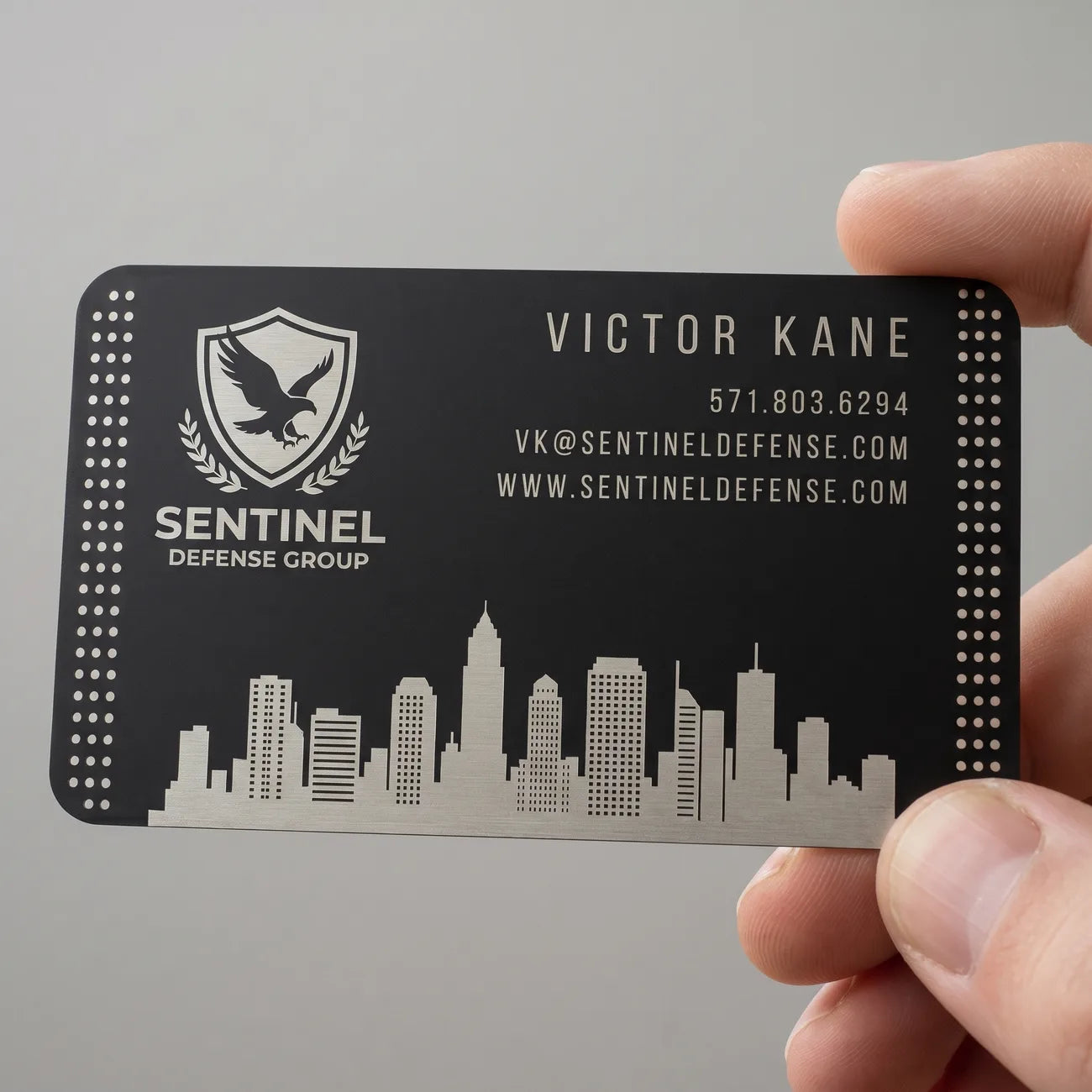 Matte Black Business Card