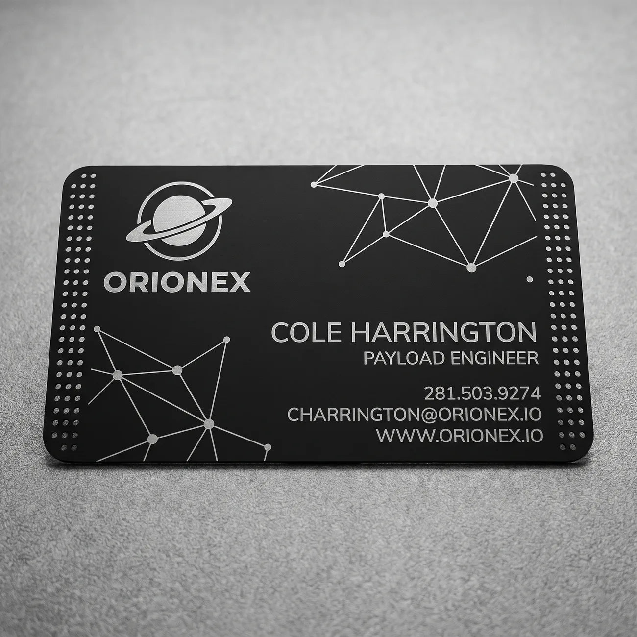 Matte Black Business Card