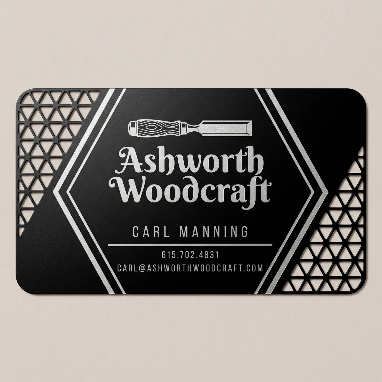 Matte Black Business Card