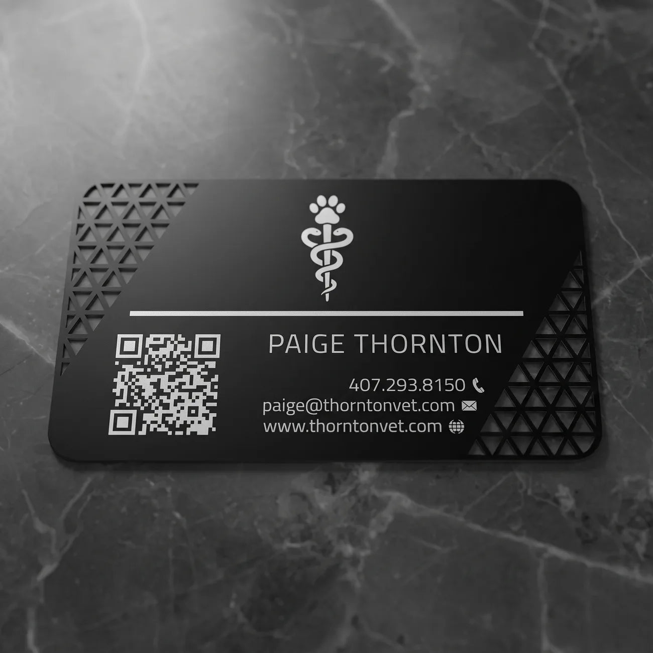 Matte Black Business Card