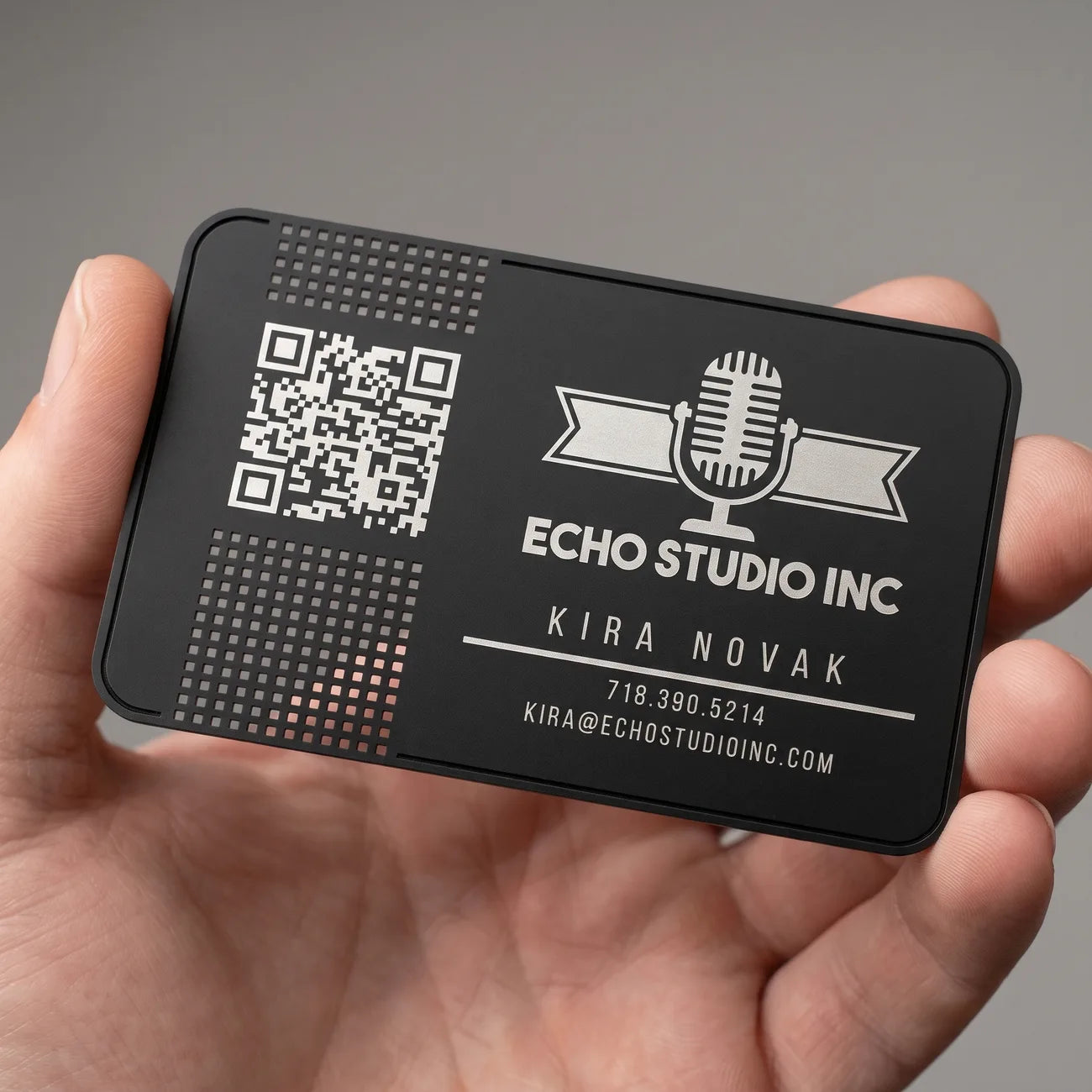 Matte Black Business Card