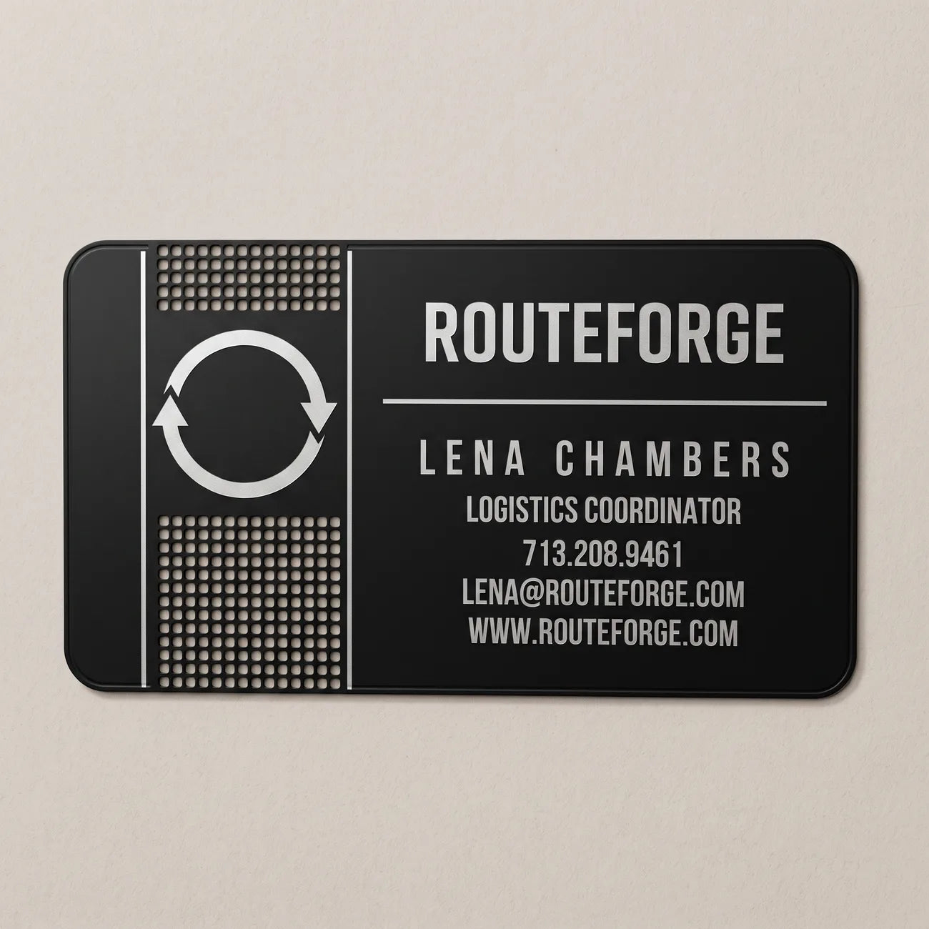 Matte Black Business Card