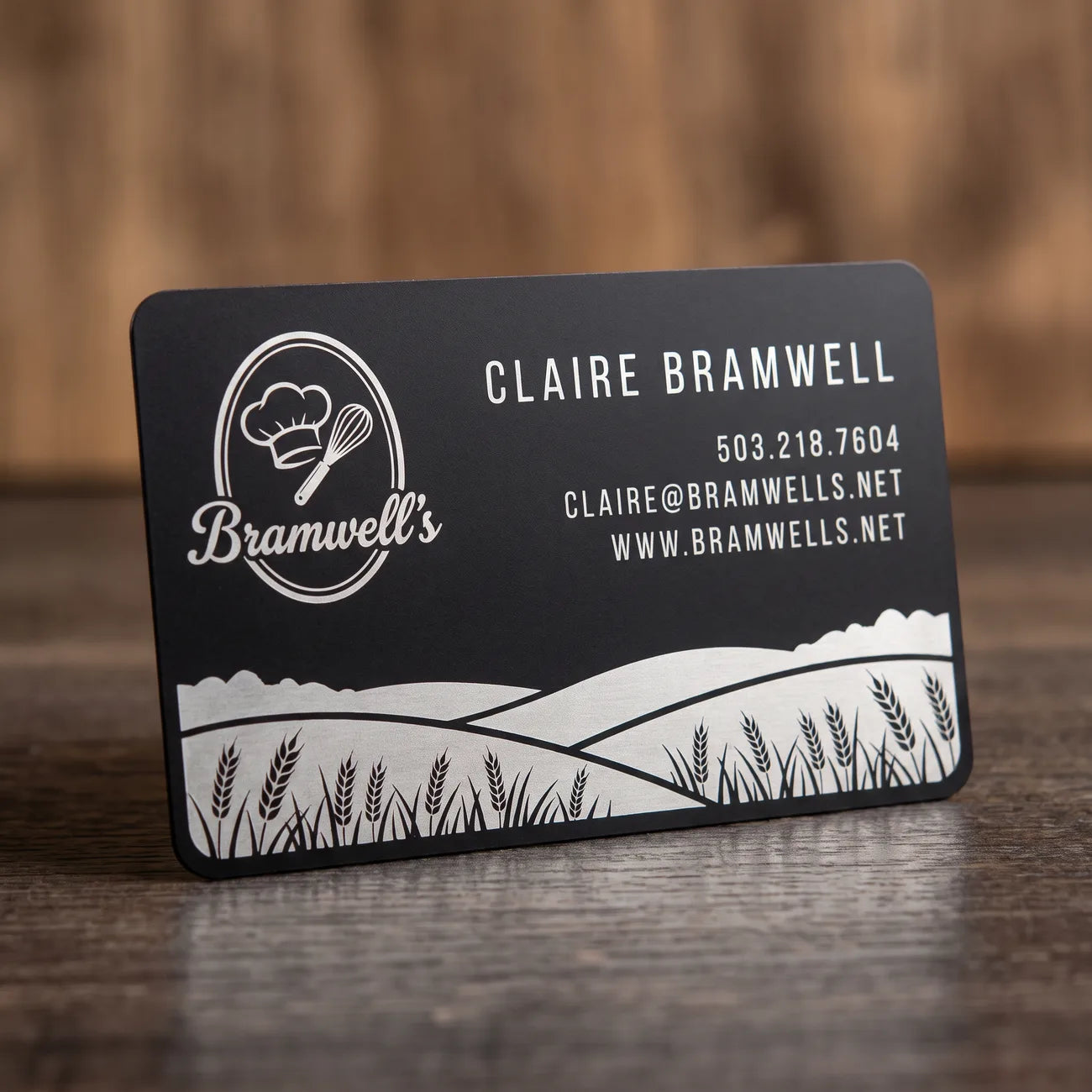 Matte Black Business Card