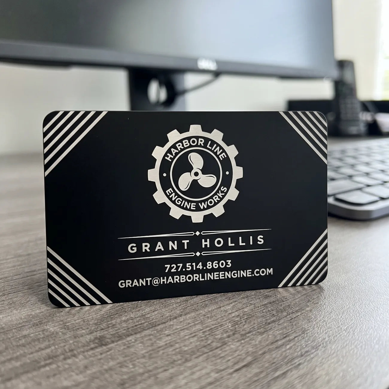 Matte Black Business Card