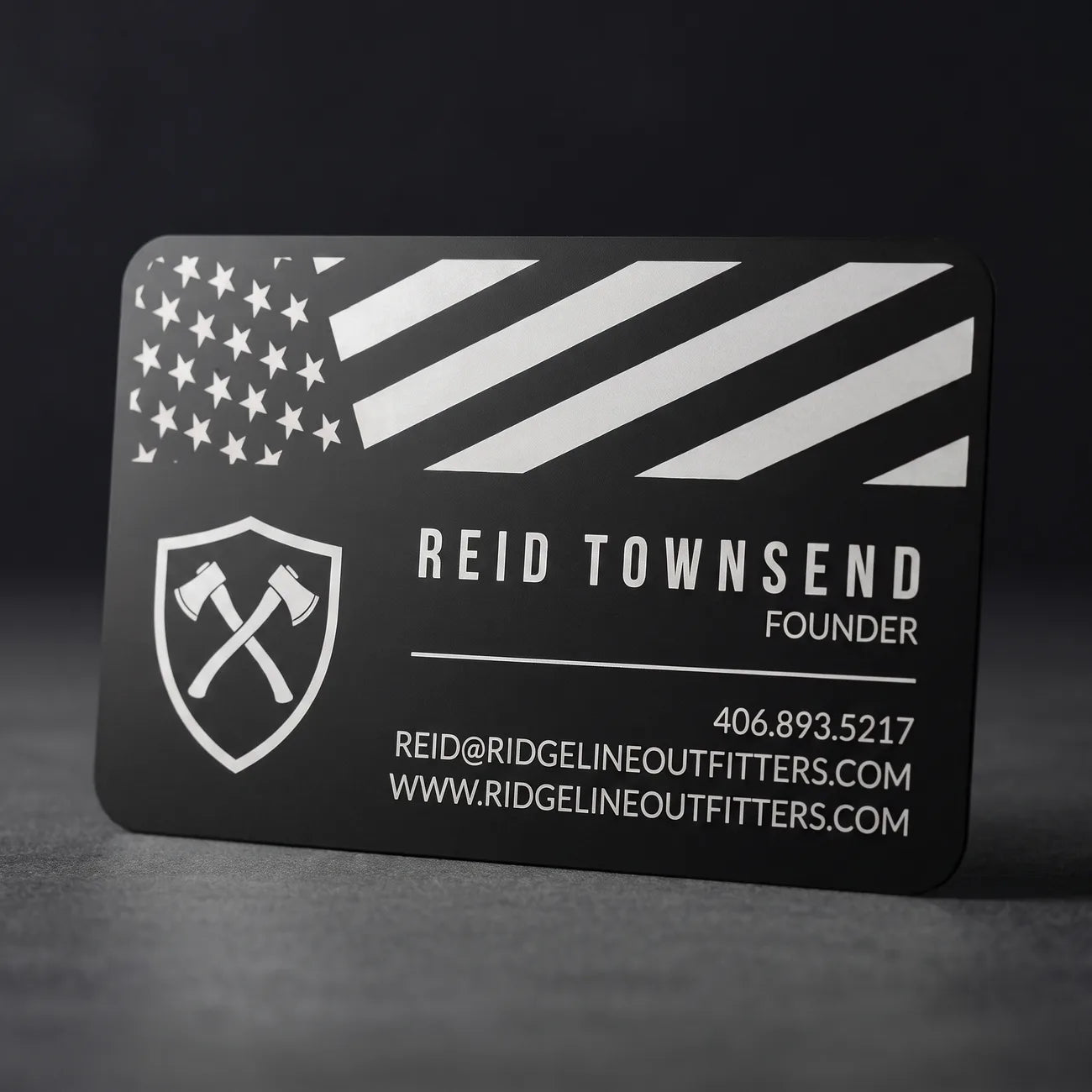 Matte Black Business Card