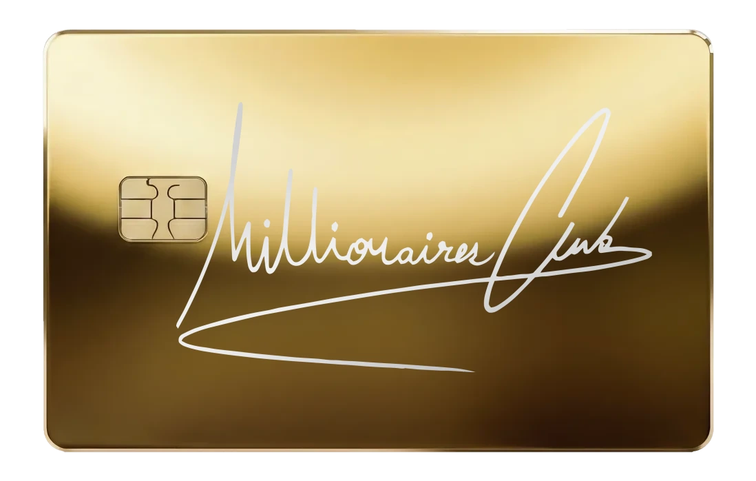Millionaires Club Card - gold