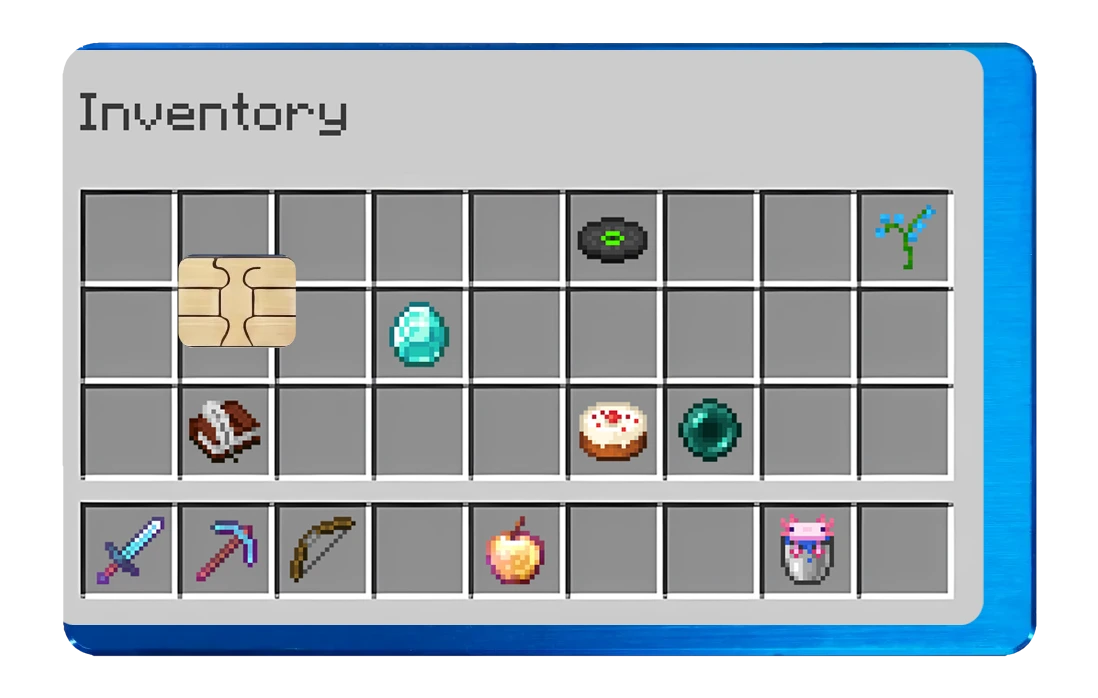 Minecraft Inventory Color - brushed_blue