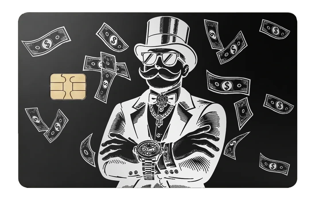 Monopoly Boss Card - black