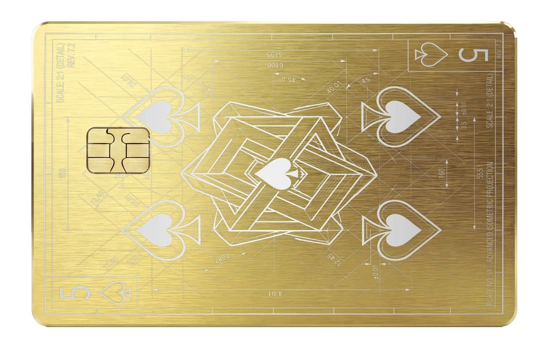 Penrose Spades - brushed_gold
